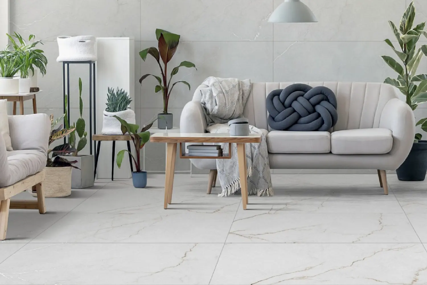 Jasny i elegancki salon, utrzymany w stylu nowoczesnym od Egen